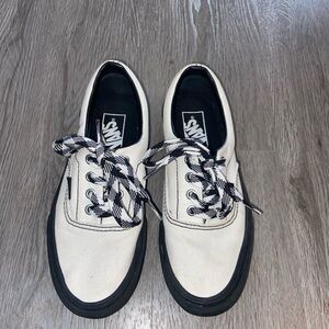 Vans Platform Classic Black and White Canvas Shoes